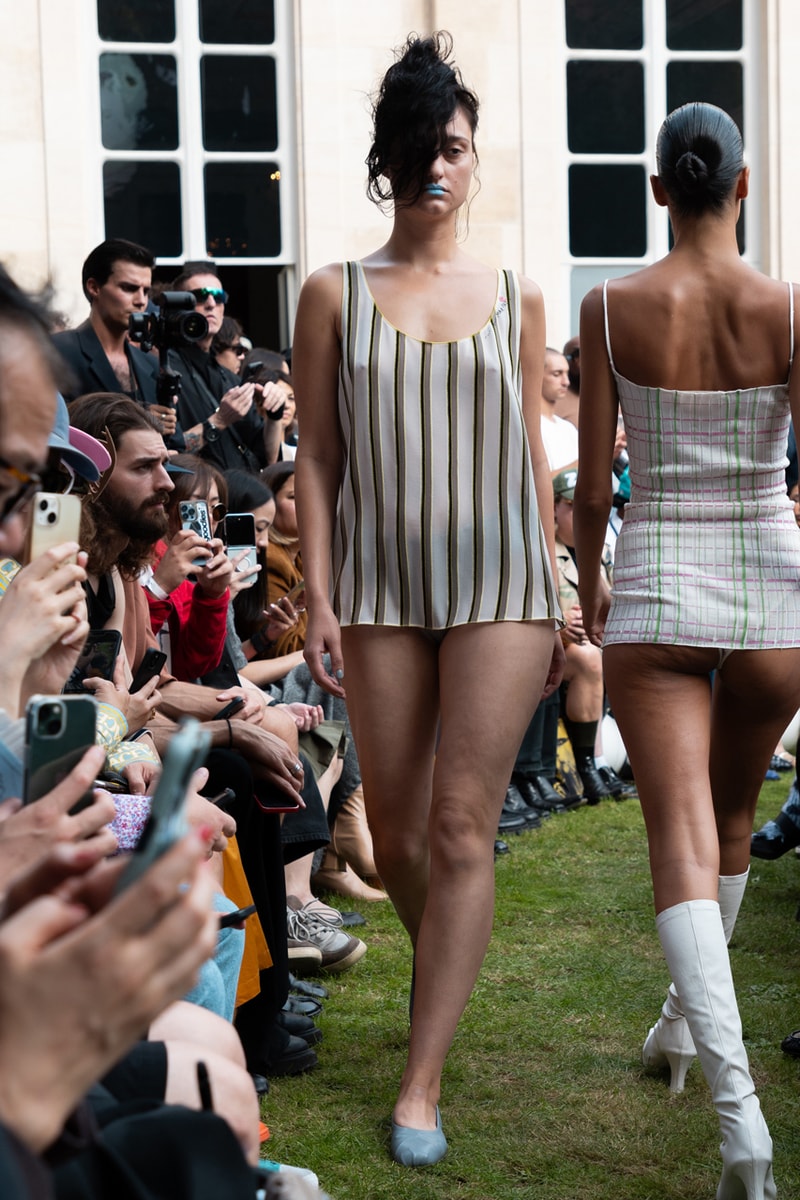 Marni SS24 Is Striped, Stripped and Colorfully Seductive Paris Fashion Week Francesco Risso