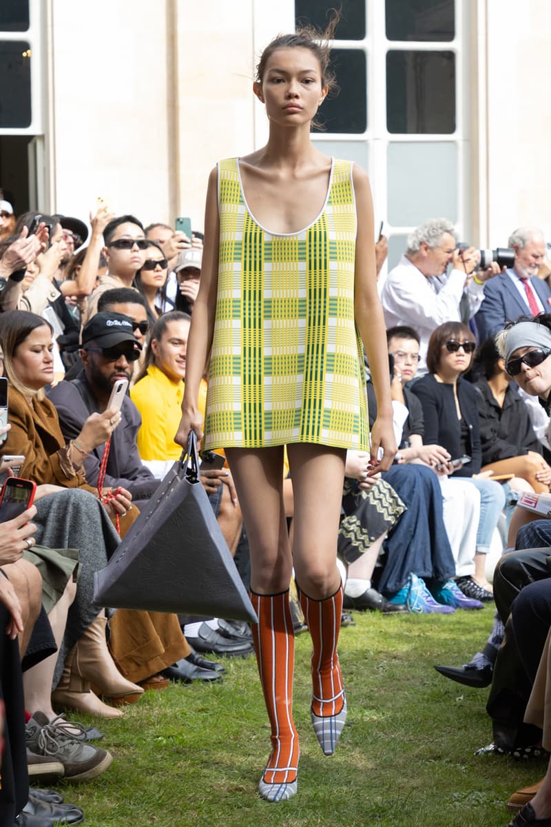 Marni SS24 Is Striped, Stripped and Colorfully Seductive Paris Fashion Week Francesco Risso