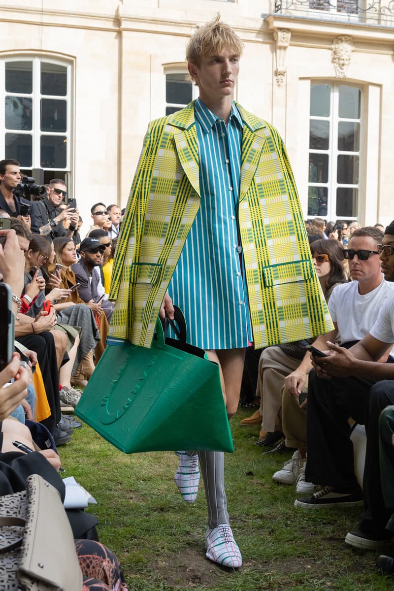 Marni SS24 Is Striped, Stripped and Colorfully Seductive Paris Fashion Week Francesco Risso