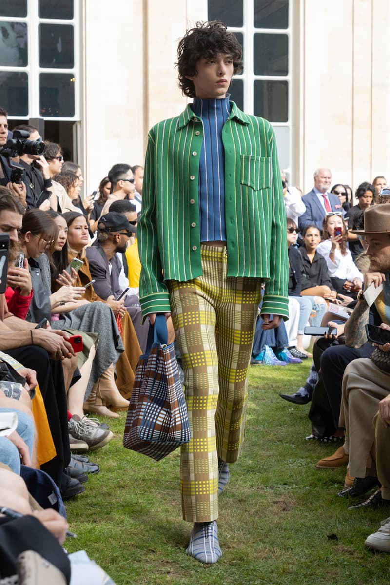 Marni SS24 Is Striped, Stripped and Colorfully Seductive Paris Fashion Week Francesco Risso