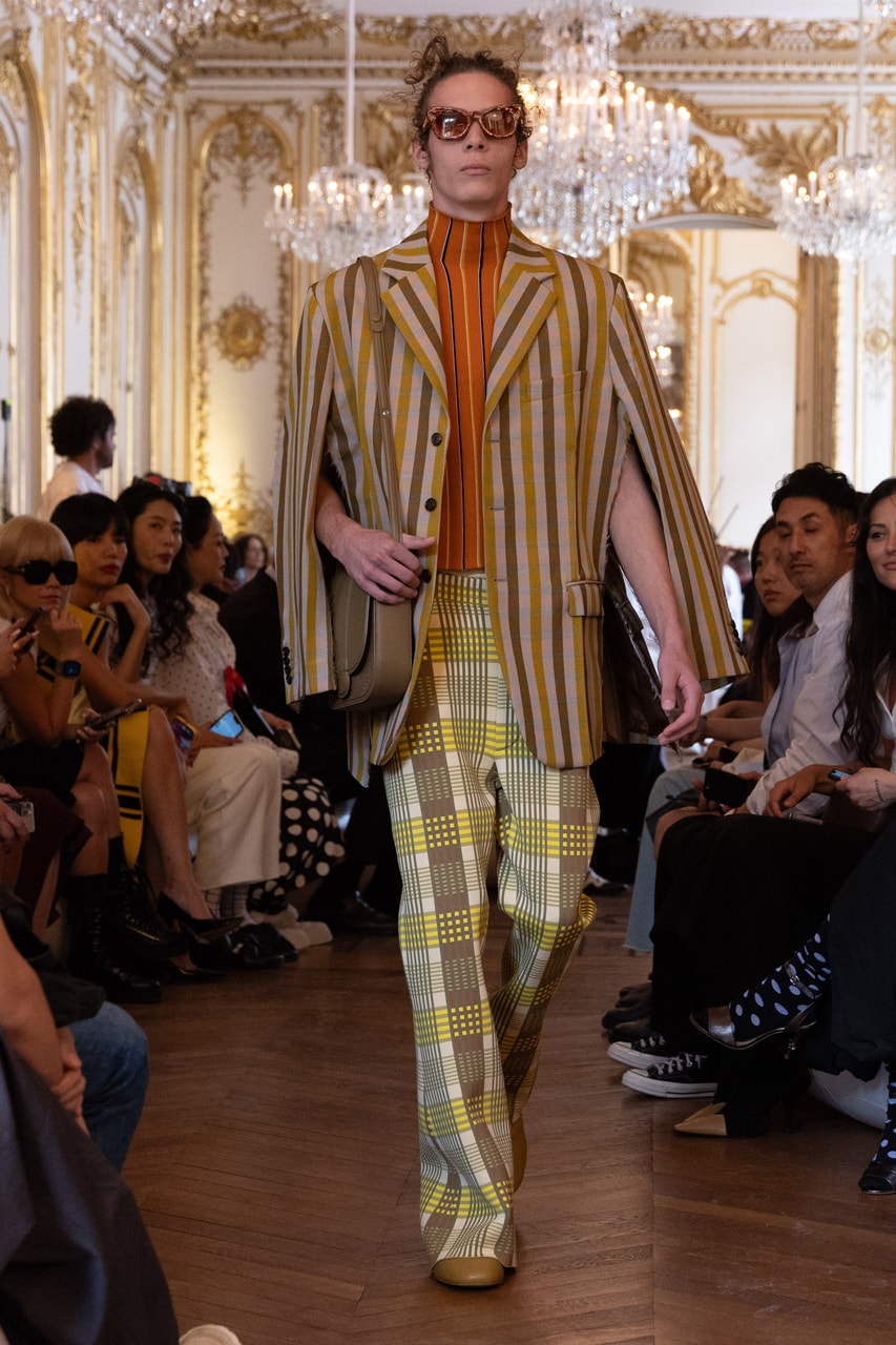 Marni SS24 Is Striped, Stripped and Colorfully Seductive Paris Fashion Week Francesco Risso