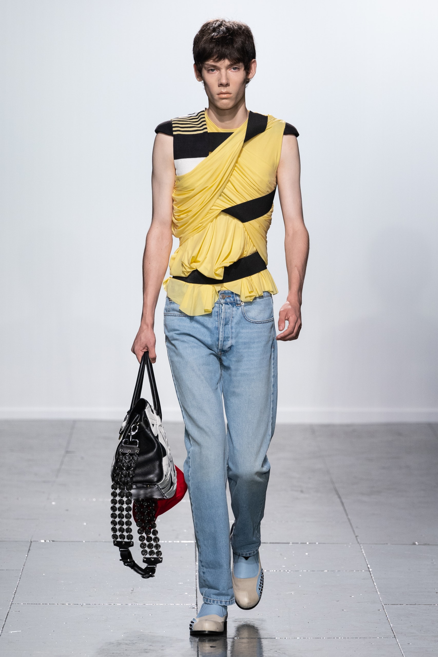 Stefan Cooke Spring Summer 2024 London Fashion Week menswear womenswear runway Jake Burt