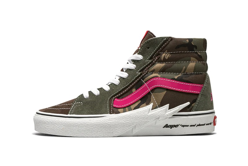 AAPE Vans Sk8-Hi Authentic Bolt Release Date info store list buying guide photos price