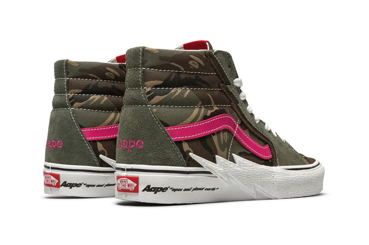 AAPE Vans Sk8-Hi Authentic Bolt Release Date info store list buying guide photos price
