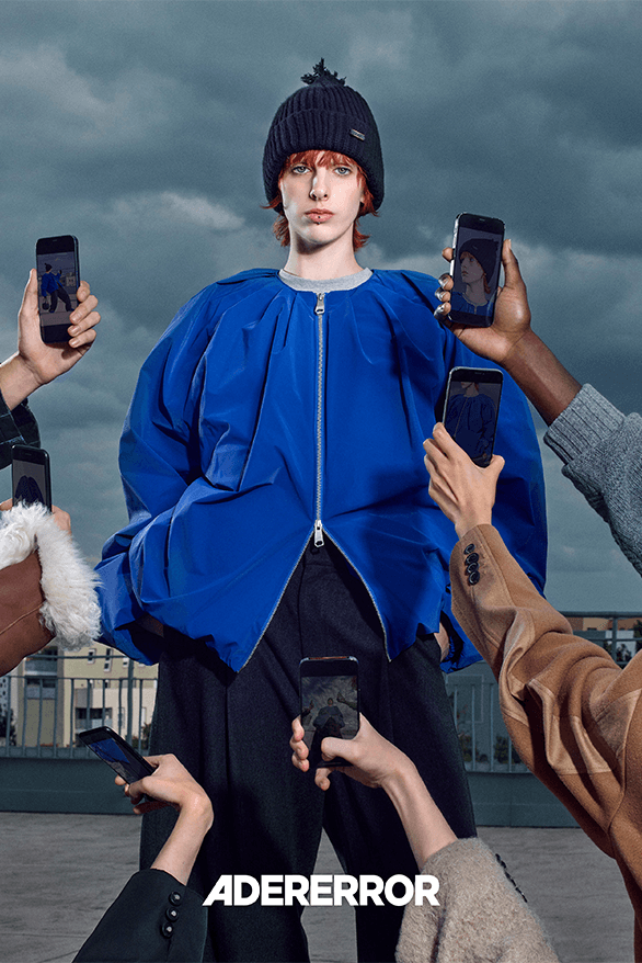 ADER Error Fall/Winter 2023 Oblique Hints Campaign Korea menswear womenswear streetwear selfie