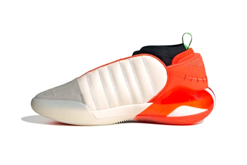 adidas Harden Vol. 7 "Halloween" IG1623 Release Info jack o lantern james harden nba basketball philadelphia 76ers orange black pumpkin Cloud White/Core Black-Collegiate Orange
