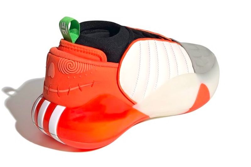 adidas Harden Vol. 7 "Halloween" IG1623 Release Info jack o lantern james harden nba basketball philadelphia 76ers orange black pumpkin Cloud White/Core Black-Collegiate Orange