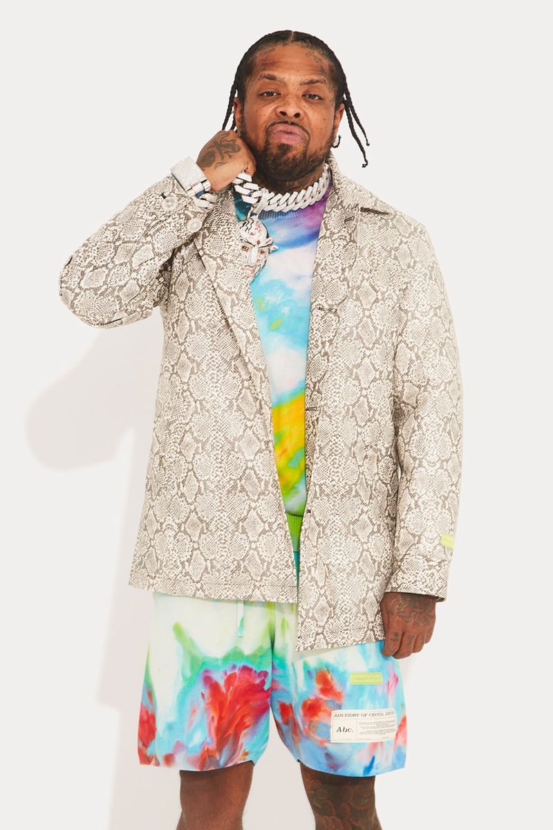 Advisory Board Crystals Taps Westside Gunn for FW23 american consciousness fashion week new york travis scott lost forever rap new york city gods dont cry hoodie outerwear vibrant statement abc nba vans pelican america lifestyle weed cannabis smoke 
