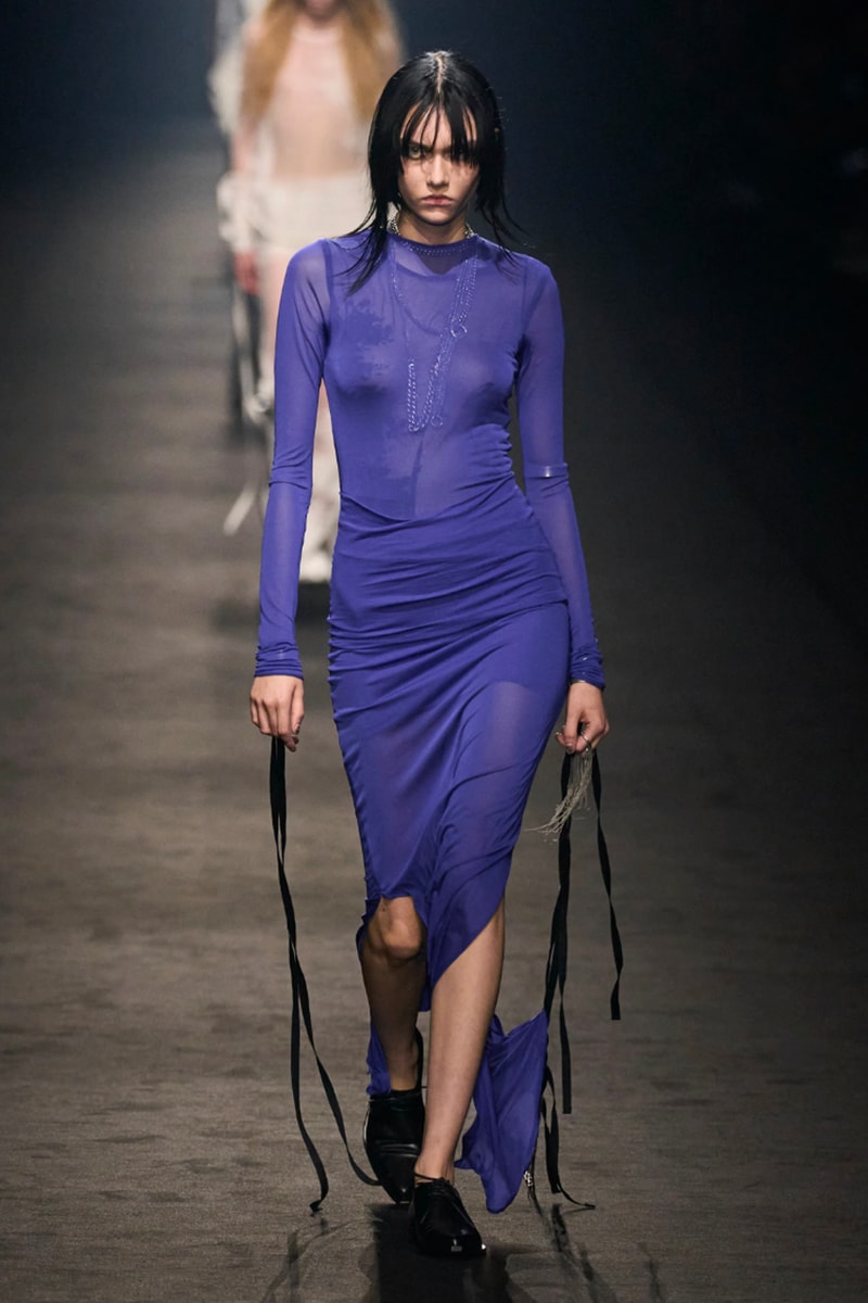 Model on the catwalk at the Ann Demeulemeester fashion show in Paris,  Spring Summer 2024 Ready To Wear Fashion Week, – A Shaded View on Fashion