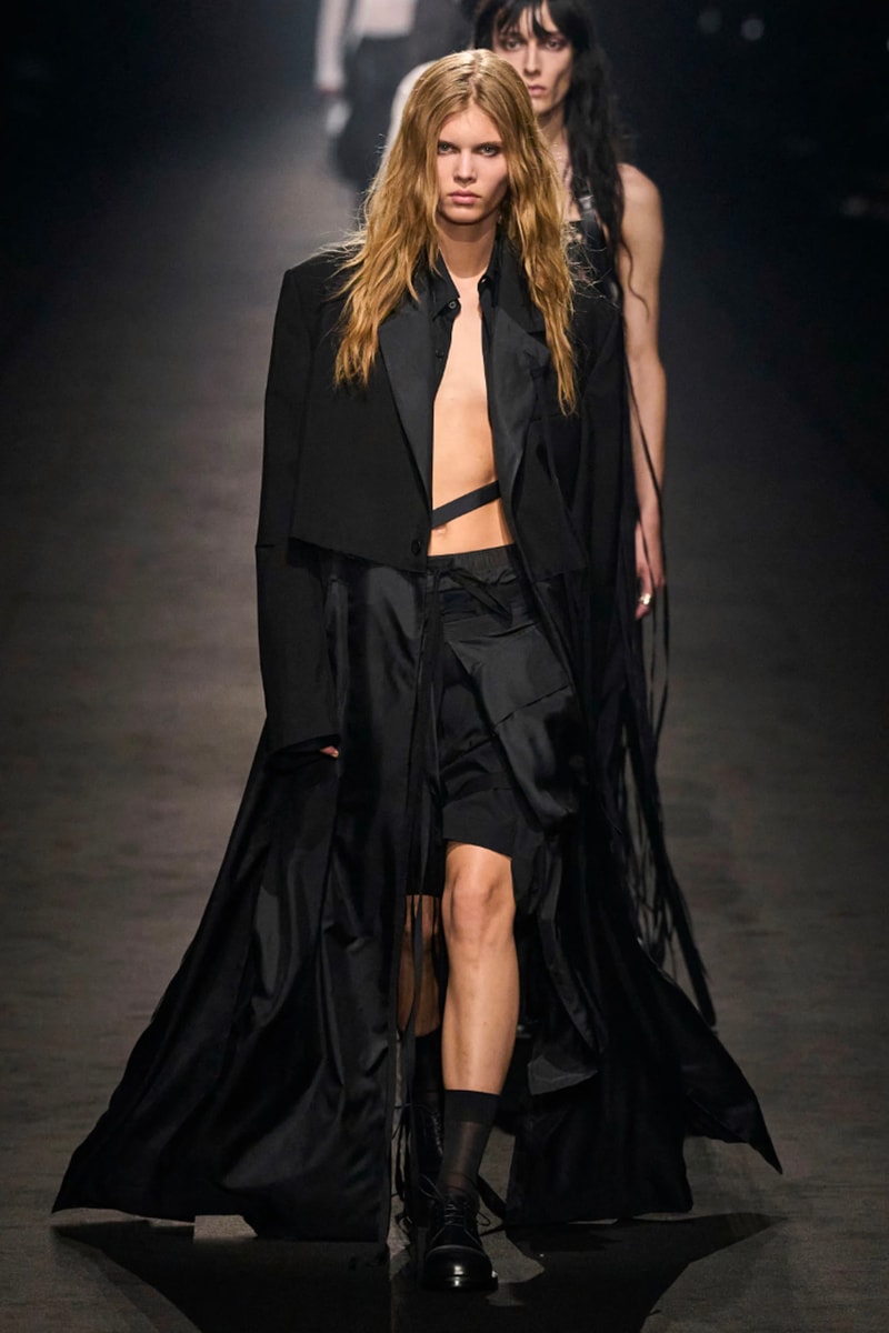 Model on the catwalk at the Ann Demeulemeester fashion show in Paris,  Spring Summer 2024 Ready To Wear Fashion Week, – A Shaded View on Fashion