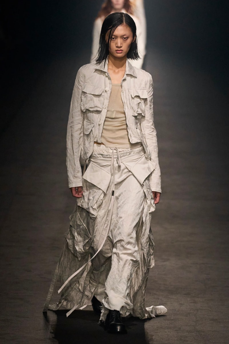 Model on the catwalk at the Ann Demeulemeester fashion show in Paris,  Spring Summer 2024 Ready To Wear Fashion Week, – A Shaded View on Fashion