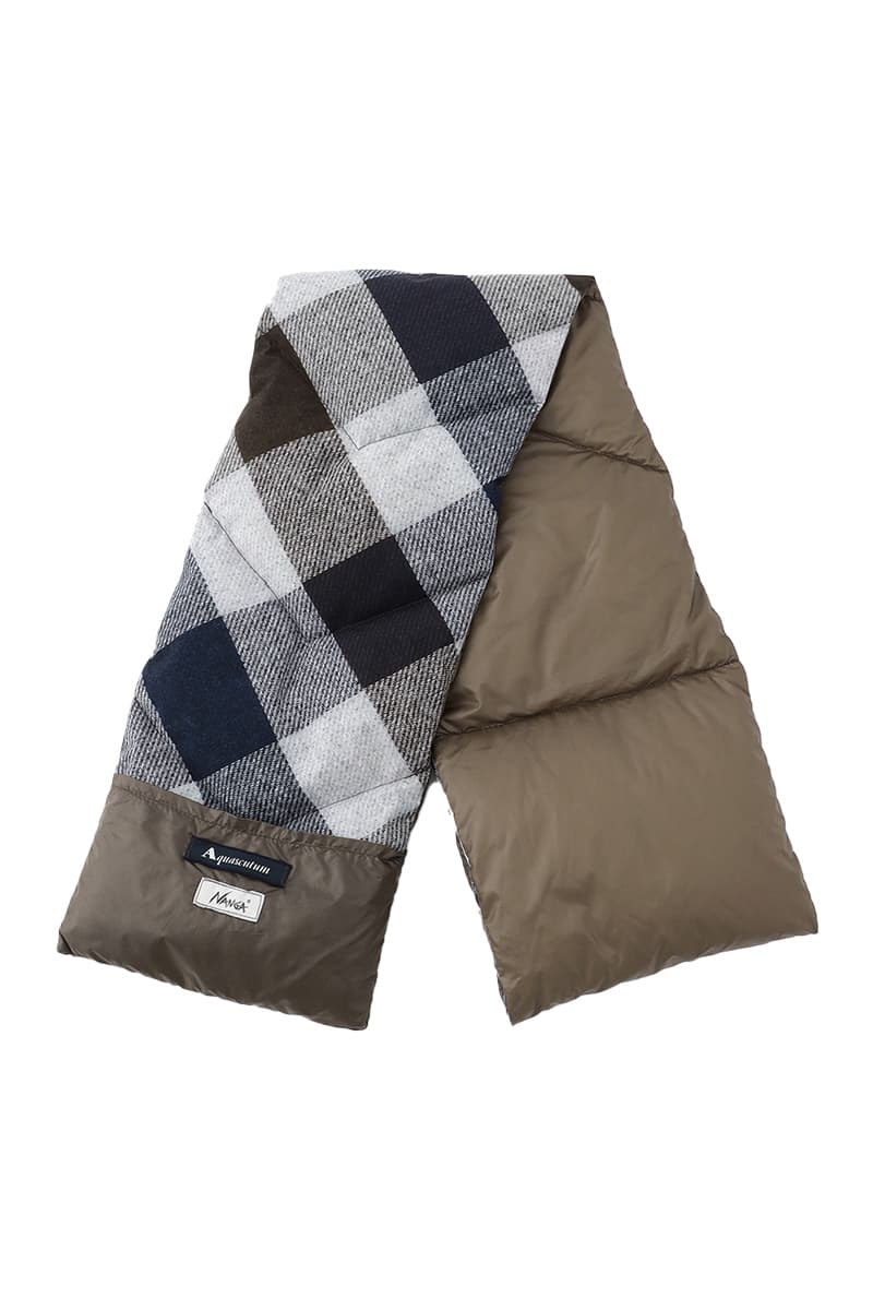 Aquascutum × NANGA Capsule Collaboration Filey Down Coat  Portable Down MufflerRelease Info