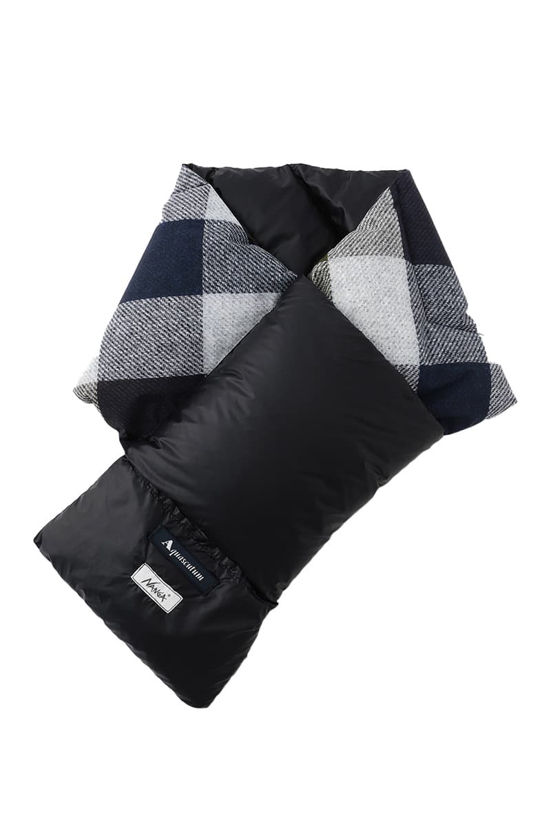 Aquascutum × NANGA Capsule Collaboration Filey Down Coat  Portable Down MufflerRelease Info