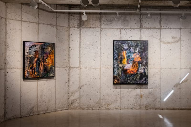 Artivist Unveils Dustin Yellin's 'Spooky Portal' Exhibition seoul korea on display enigmatic canvas paint medium unconventional blurs boundaries collaboration hub melting pot contemporary art 