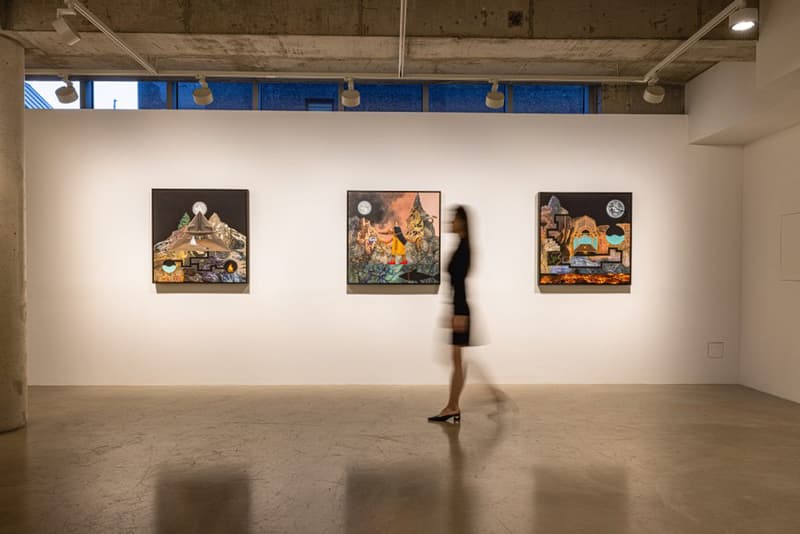 Artivist Unveils Dustin Yellin's 'Spooky Portal' Exhibition seoul korea on display enigmatic canvas paint medium unconventional blurs boundaries collaboration hub melting pot contemporary art 