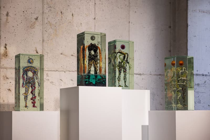 Artivist Unveils Dustin Yellin's 'Spooky Portal' Exhibition seoul korea on display enigmatic canvas paint medium unconventional blurs boundaries collaboration hub melting pot contemporary art 