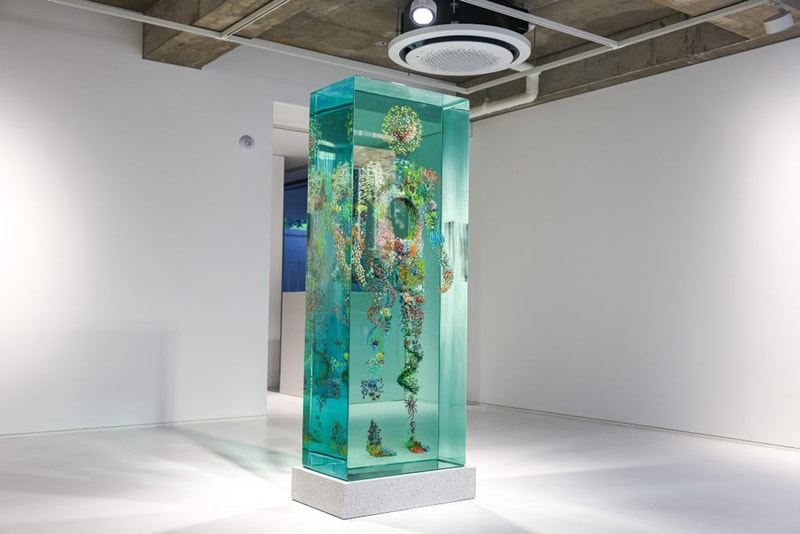 Artivist Unveils Dustin Yellin's 'Spooky Portal' Exhibition seoul korea on display enigmatic canvas paint medium unconventional blurs boundaries collaboration hub melting pot contemporary art 