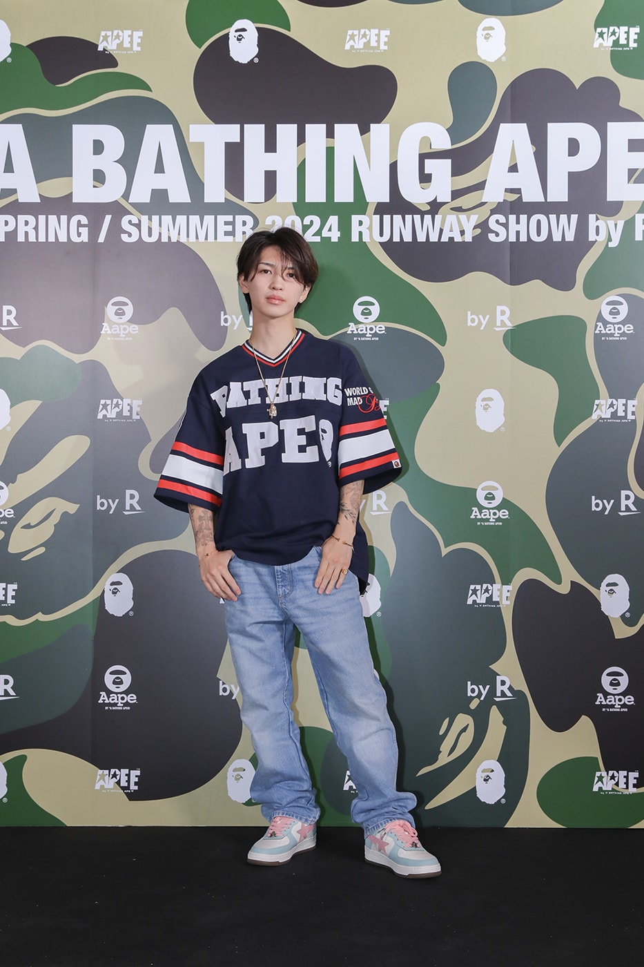 BAPE A Bathing Ape Spring Summer 2023 Runway Show Tokyo Japan Rakuten Fashion Week Tokyo Yoyogi National Stadium Street Vibes Greek Vibes Weekend Chillin