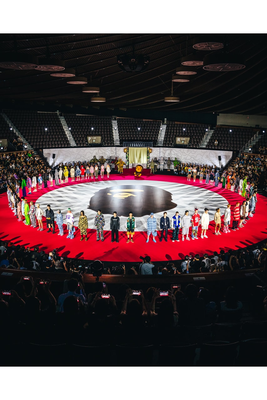 BAPE A Bathing Ape Spring Summer 2023 Runway Show Tokyo Japan Rakuten Fashion Week Tokyo Yoyogi National Stadium Street Vibes Greek Vibes Weekend Chillin