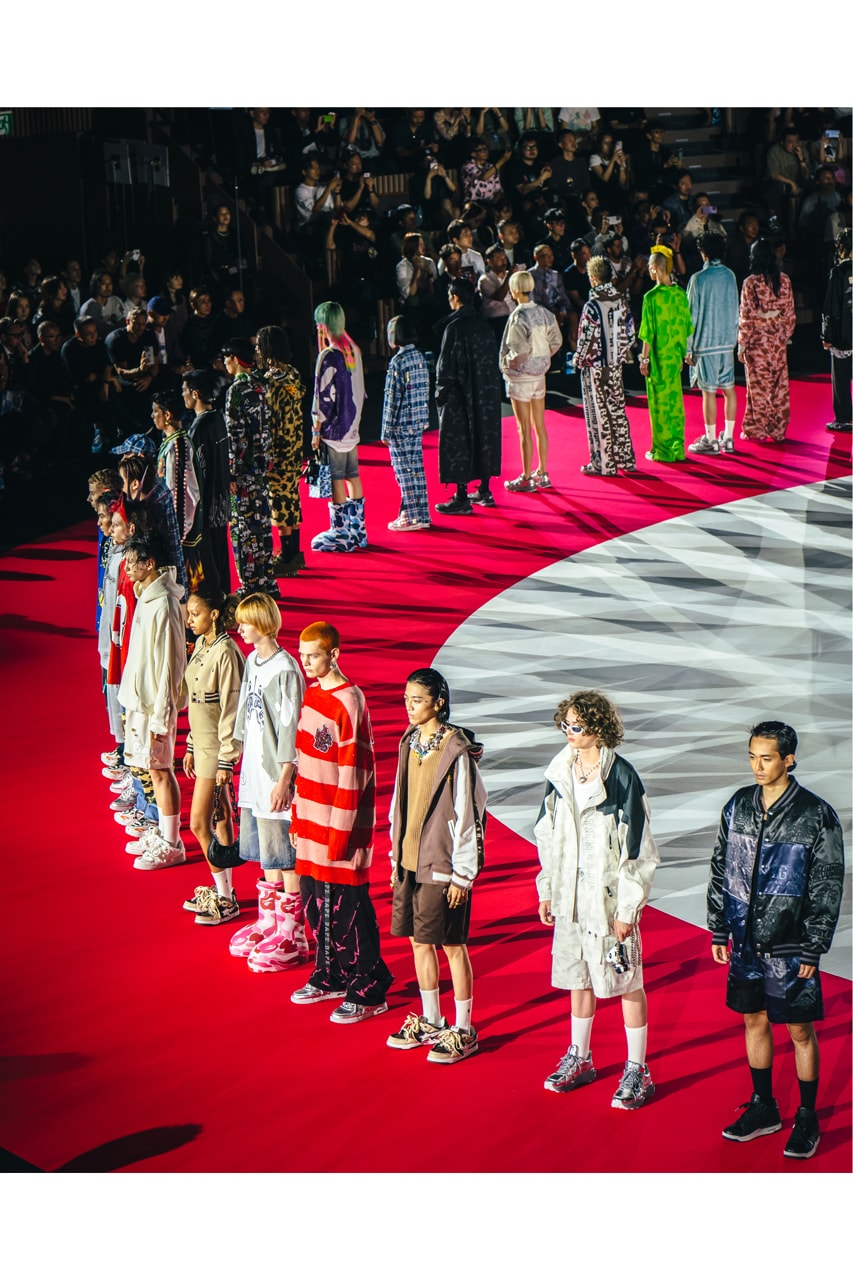 BAPE A Bathing Ape Spring Summer 2023 Runway Show Tokyo Japan Rakuten Fashion Week Tokyo Yoyogi National Stadium Street Vibes Greek Vibes Weekend Chillin