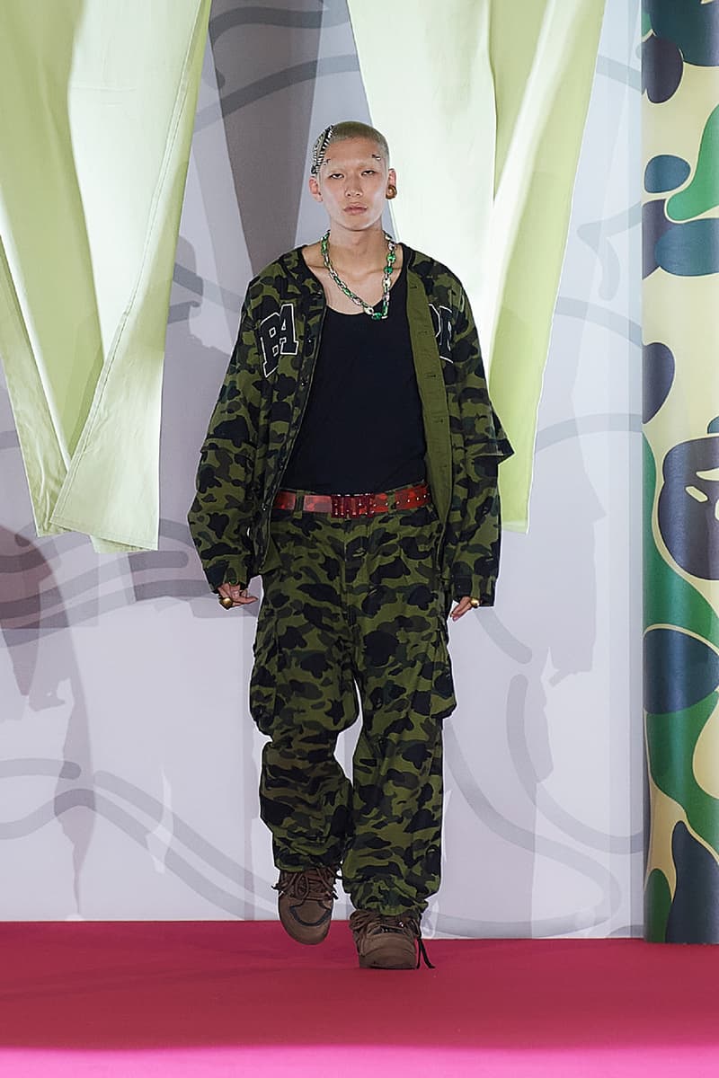 BAPE A Bathing Ape Spring Summer 2023 Runway Show Tokyo Japan Rakuten Fashion Week Tokyo Yoyogi National Stadium Street Vibes Greek Vibes Weekend Chillin