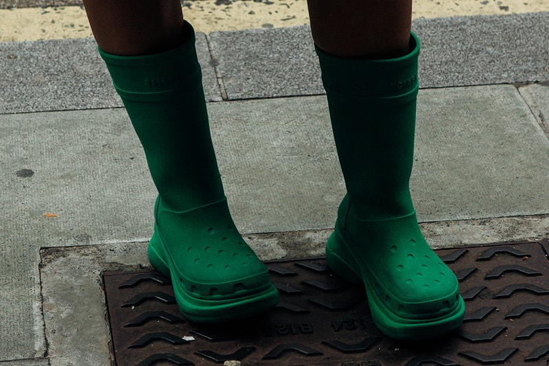 Best Footwear Trends at London Fashion Week SS24 nike martine rose shox ancuta sarca collaborations nike dunk high ancuta sarca