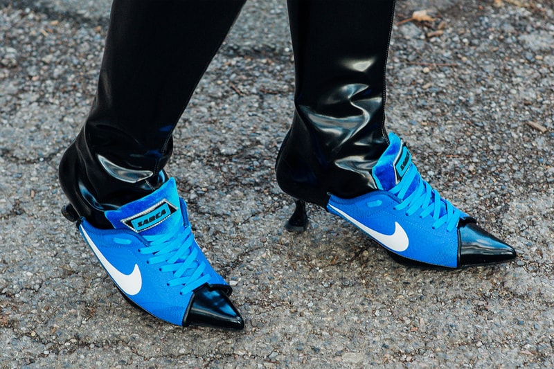 Best Footwear Trends at London Fashion Week SS24 nike martine rose shox ancuta sarca collaborations nike dunk high ancuta sarca