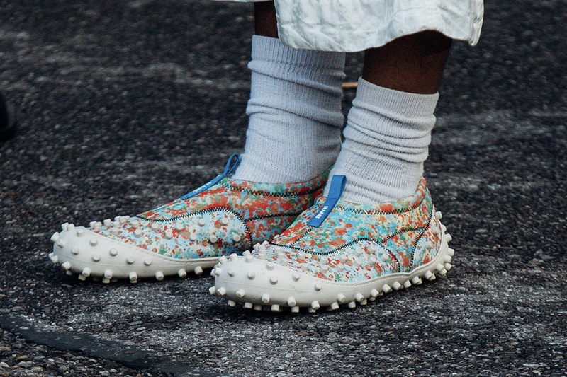 Best Footwear Trends at Milan Fashion Week SS24 nike vomero 5 balenciaga clog nike dunk high air max avavav finger feet