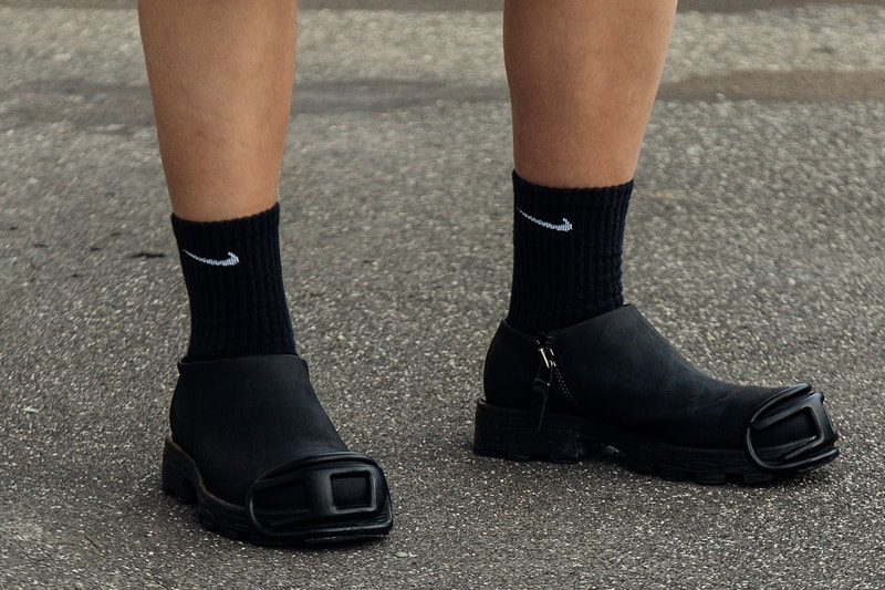 Best Footwear Trends at Milan Fashion Week SS24 nike vomero 5 balenciaga clog nike dunk high air max avavav finger feet