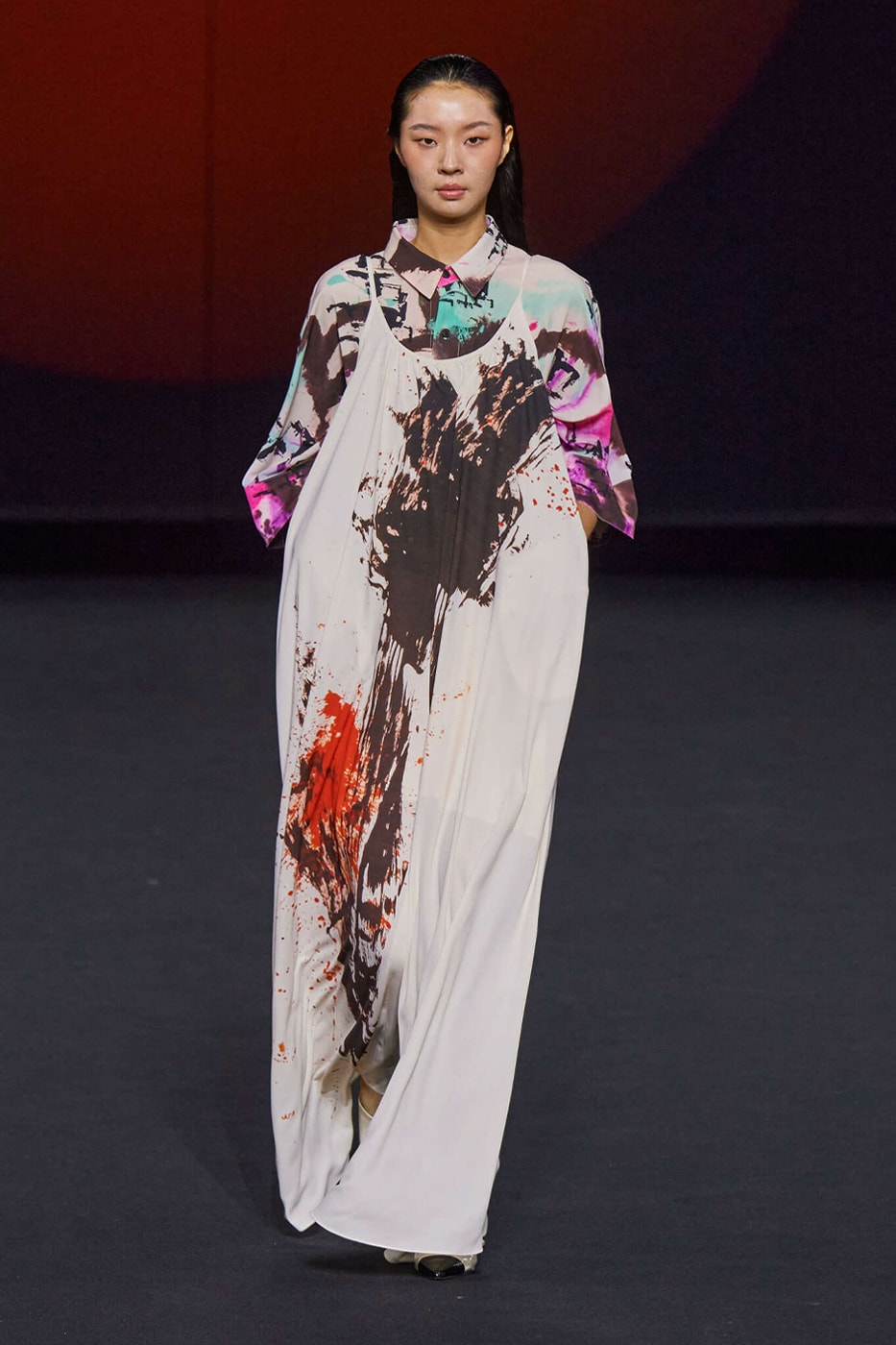 Big Park SS24 Brings Contemporary South Korean Calligraphy To Ready To Wear seoul fashion week collection Hwang Seok-bong