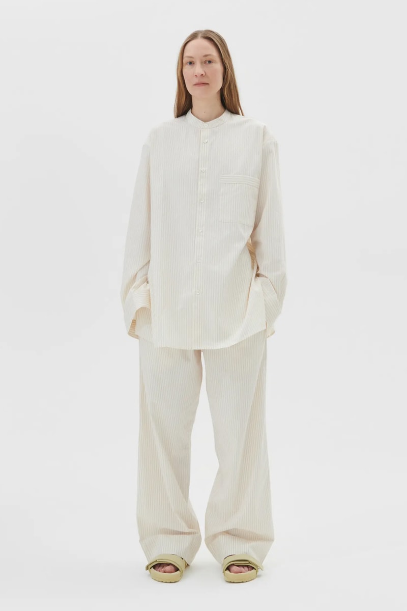 Birkenstock and Tekla Come Together for a Limited Edition Collection of Footwear and Sleepwear tekla fabrics sandals slippers collaboration sherpa stripe pyjamas mules boston uji nagoya 