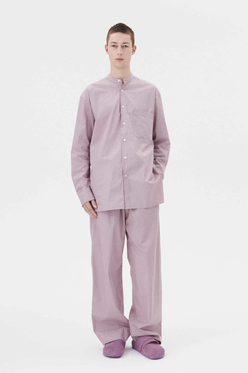 Birkenstock and Tekla Come Together for a Limited Edition Collection of Footwear and Sleepwear tekla fabrics sandals slippers collaboration sherpa stripe pyjamas mules boston uji nagoya 