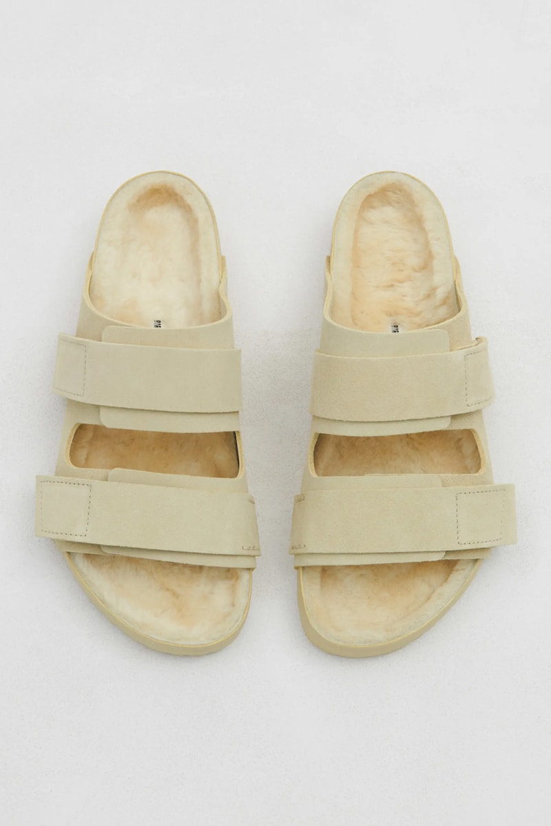 Birkenstock and Tekla Come Together for a Limited Edition Collection of Footwear and Sleepwear tekla fabrics sandals slippers collaboration sherpa stripe pyjamas mules boston uji nagoya 