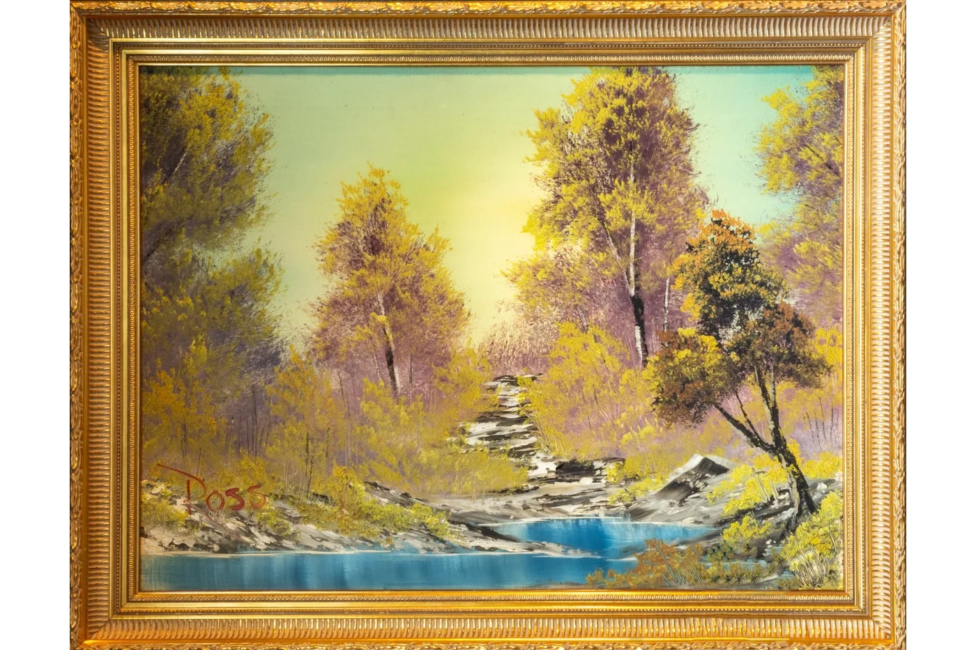 Bob Ross' First TV Painting Is Selling for $10 Million USD the joy of painting a walk in the woods modern artifact minneapolis minnesota gallery