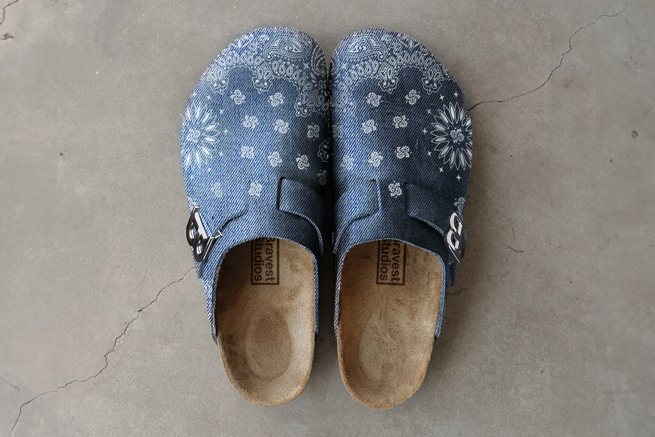 Bravest Studios Tokyo Mule Denim Paisley Release Date info store list buying guide photos price clog