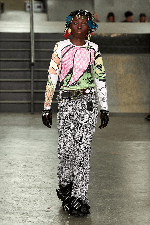 Chopova Lowena Spring Summer 2024 London Fashion Week menswear womenswear runway Emma Chopova Laura Lowena