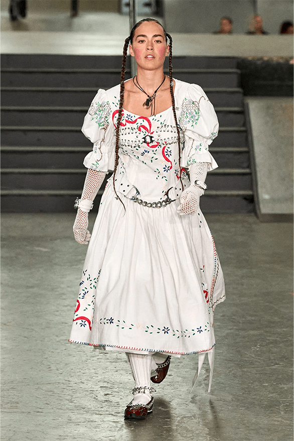 Chopova Lowena Spring Summer 2024 London Fashion Week menswear womenswear runway Emma Chopova Laura Lowena