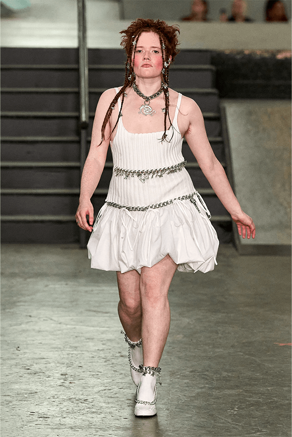 Chopova Lowena Spring Summer 2024 London Fashion Week menswear womenswear runway Emma Chopova Laura Lowena
