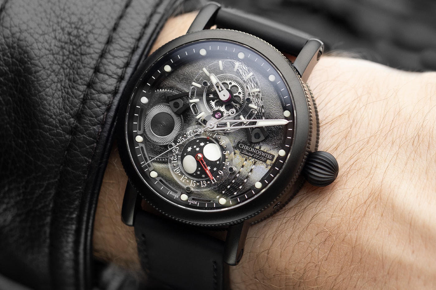 Chronoswiss Space Timer Black Hole Watch Limited-Edition Release Info guilloché