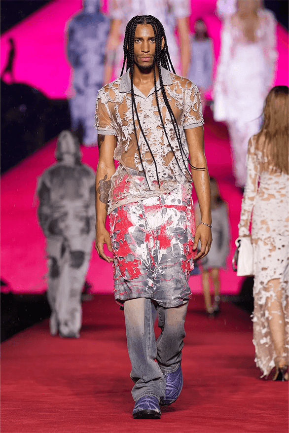 Diesel Spring Summer 2024 Milan Fashion Week denim menswear womenswear Glenn Martens runway