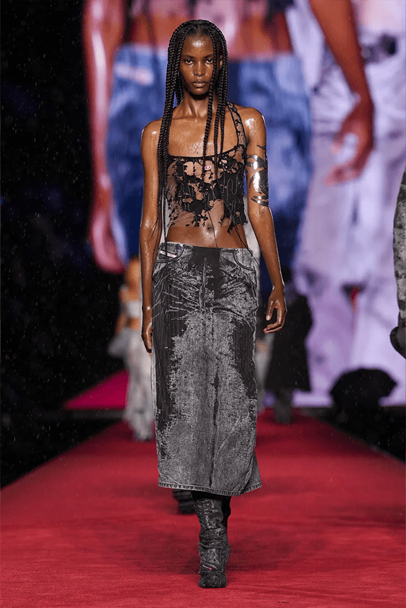 Diesel Spring Summer 2024 Milan Fashion Week denim menswear womenswear Glenn Martens runway