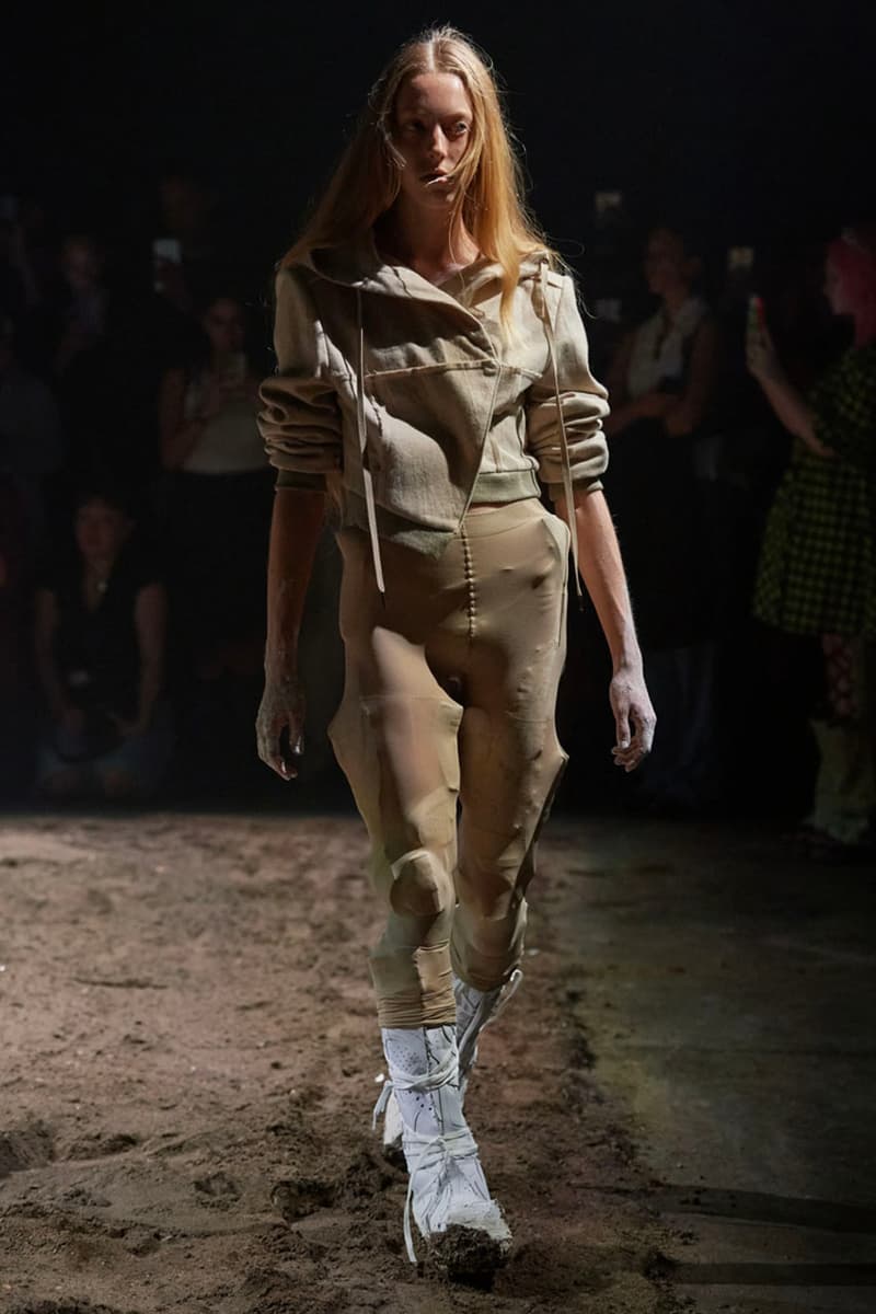 Elena Velez SS24 Explores the Messiness of Womanhood mud runway fashion week new york spring summer collection motherwood woman women female swamp models dirt