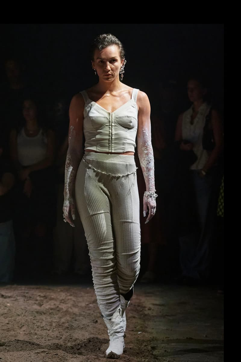 Elena Velez SS24 Explores the Messiness of Womanhood mud runway fashion week new york spring summer collection motherwood woman women female swamp models dirt