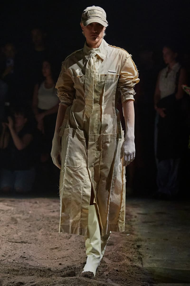 Elena Velez SS24 Explores the Messiness of Womanhood mud runway fashion week new york spring summer collection motherwood woman women female swamp models dirt