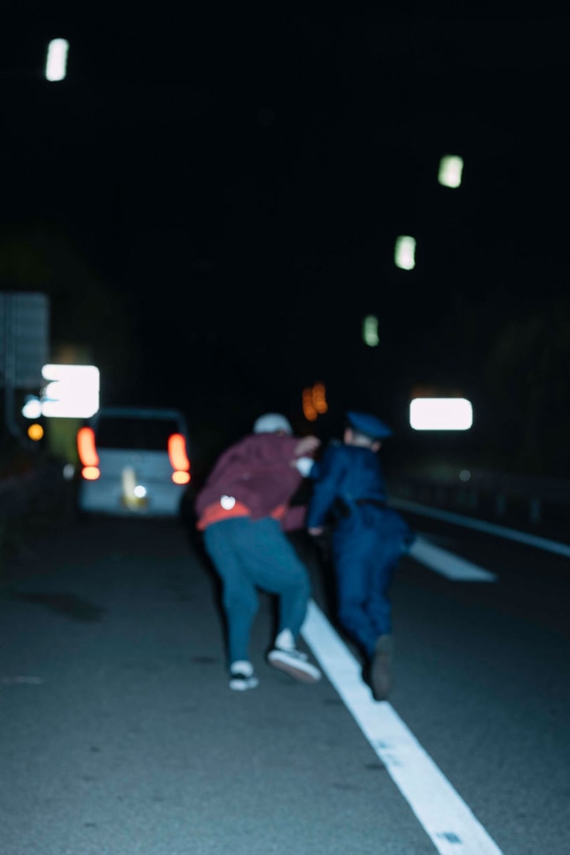Evisen Skateboards Lookbook Shows Off FW23 Collection in Motion fall winter collection skate streetwear japan japanese tokyo jacket outerwear durable hoodie jacket pants skateboarding