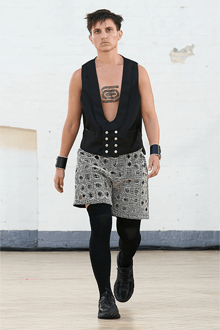 Fashion East Spring Summer 2024 London Fashion Week menswear womenswear runway Olly shinder standing ground Lulu Kennedy Johanna Parv