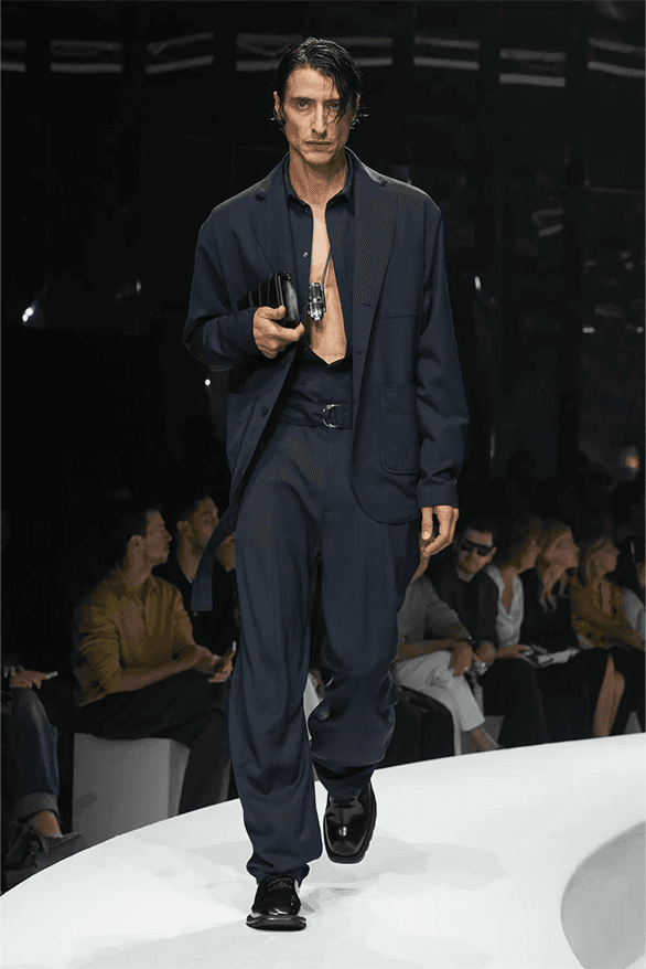 Ferrari Spring Summer 2024 Milan Fashion Week menswear womenswear Rocco Iannone runway