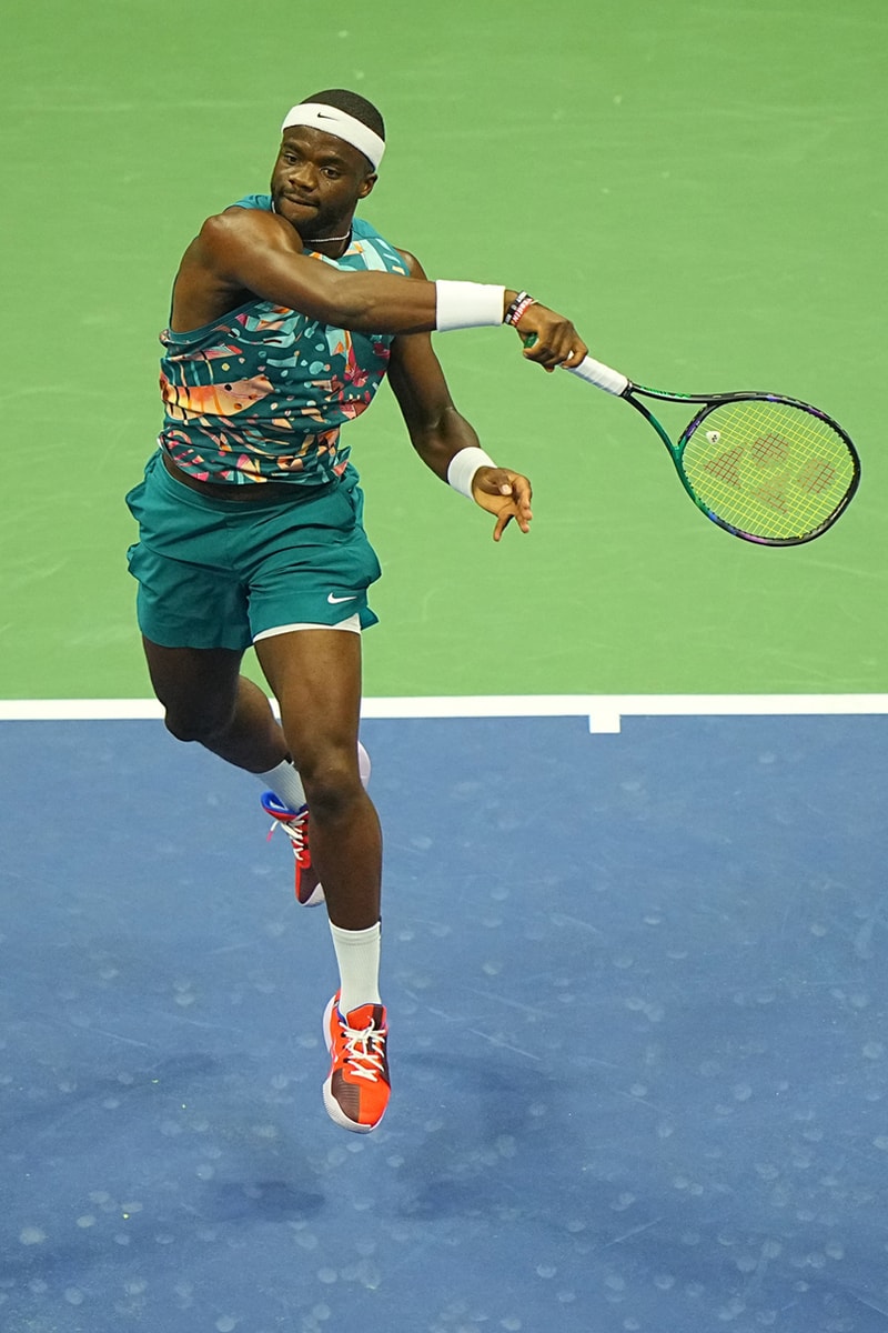 Francis Tiafoe US Open 2023 post competition interview results ben shelton match tennis player nike court outfits cadillac escalade rafael nadal