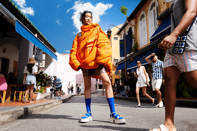 IZZY DU Tiger Beer Summer Puffer Collaboration Interview London uk designer central saint martins Paris fashion week spring summer 2024
