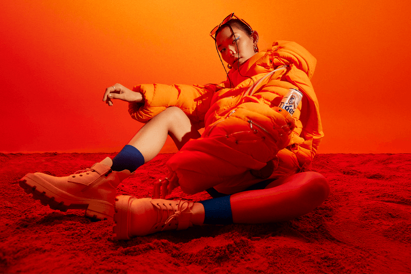 IZZY DU Tiger Beer Summer Puffer Collaboration Interview London uk designer central saint martins Paris fashion week spring summer 2024